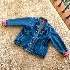 Kids cute jean jacket size XS color blue